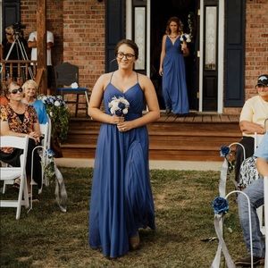 Royal Blue Size A10 Azazie Bridesmaid Dress